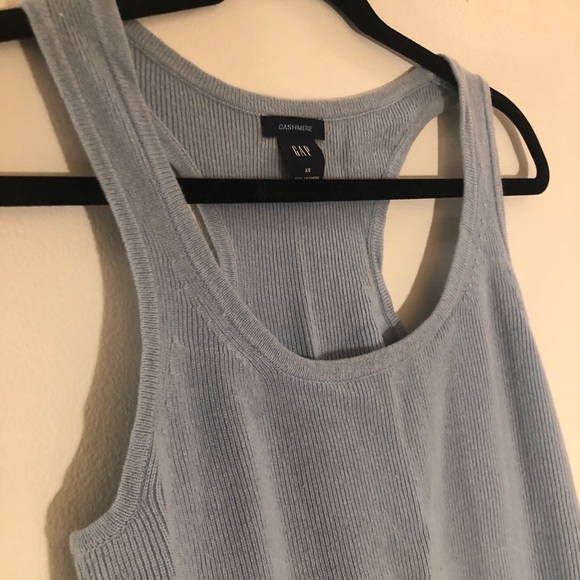 GAP Cashmere Tank Top in Light Blue - Picture 3 of 4